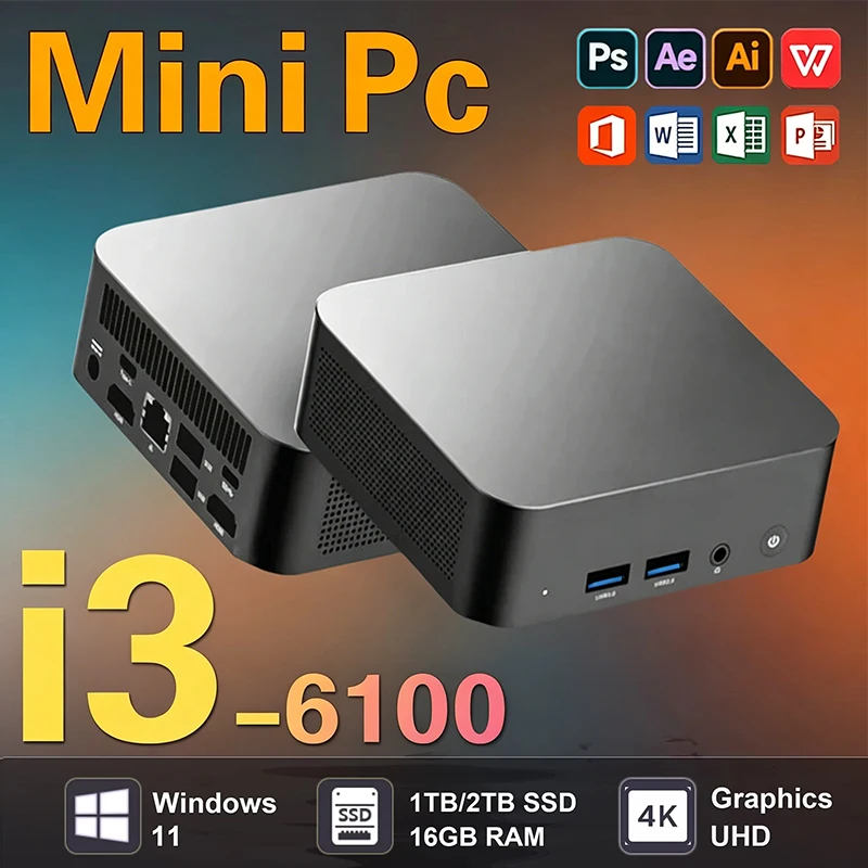 Pc Gaming Gaming - 2026 Mini PC Intel Core i3-6100