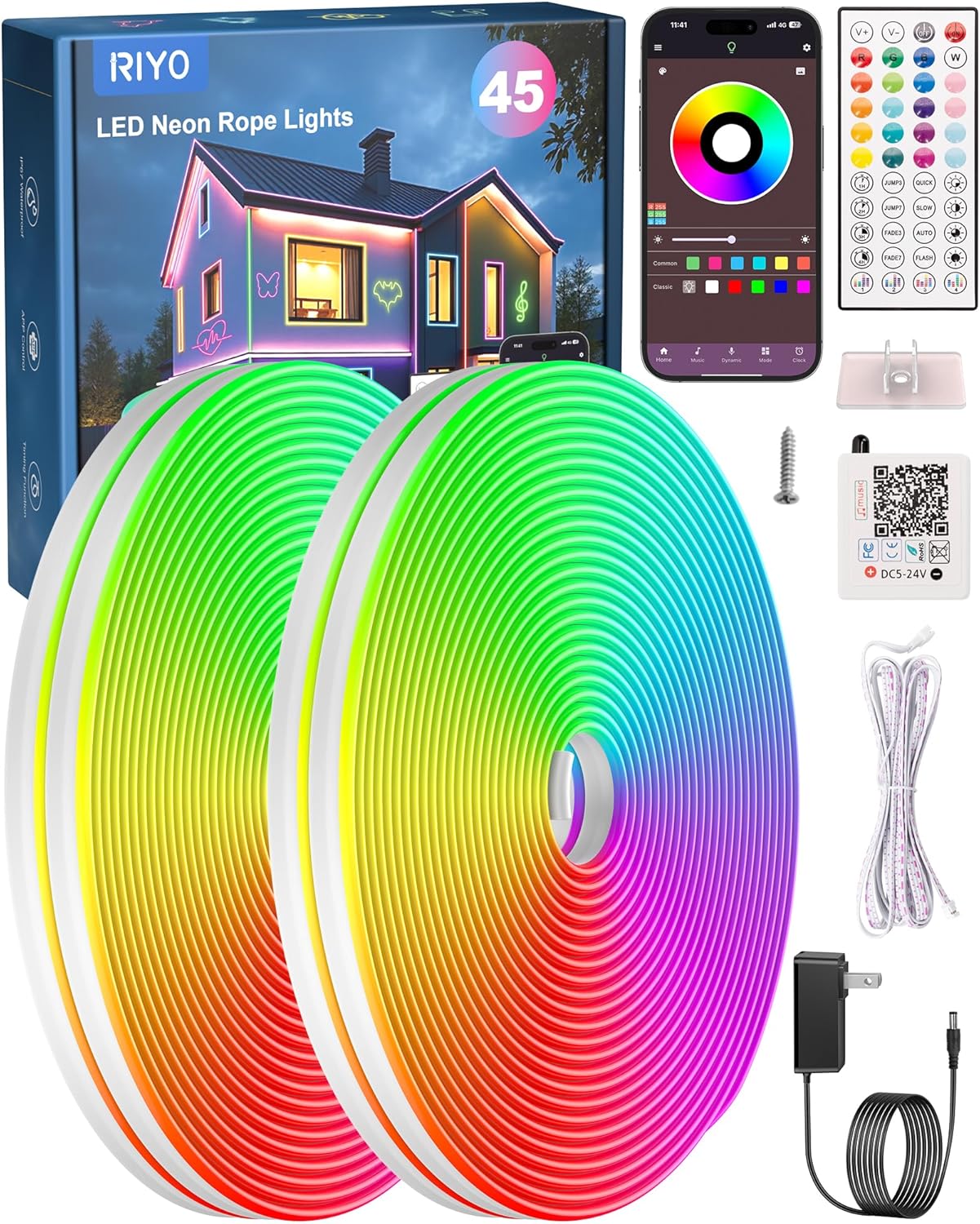 Gaming Controller - 150Ft RGB LED Strip Lights with