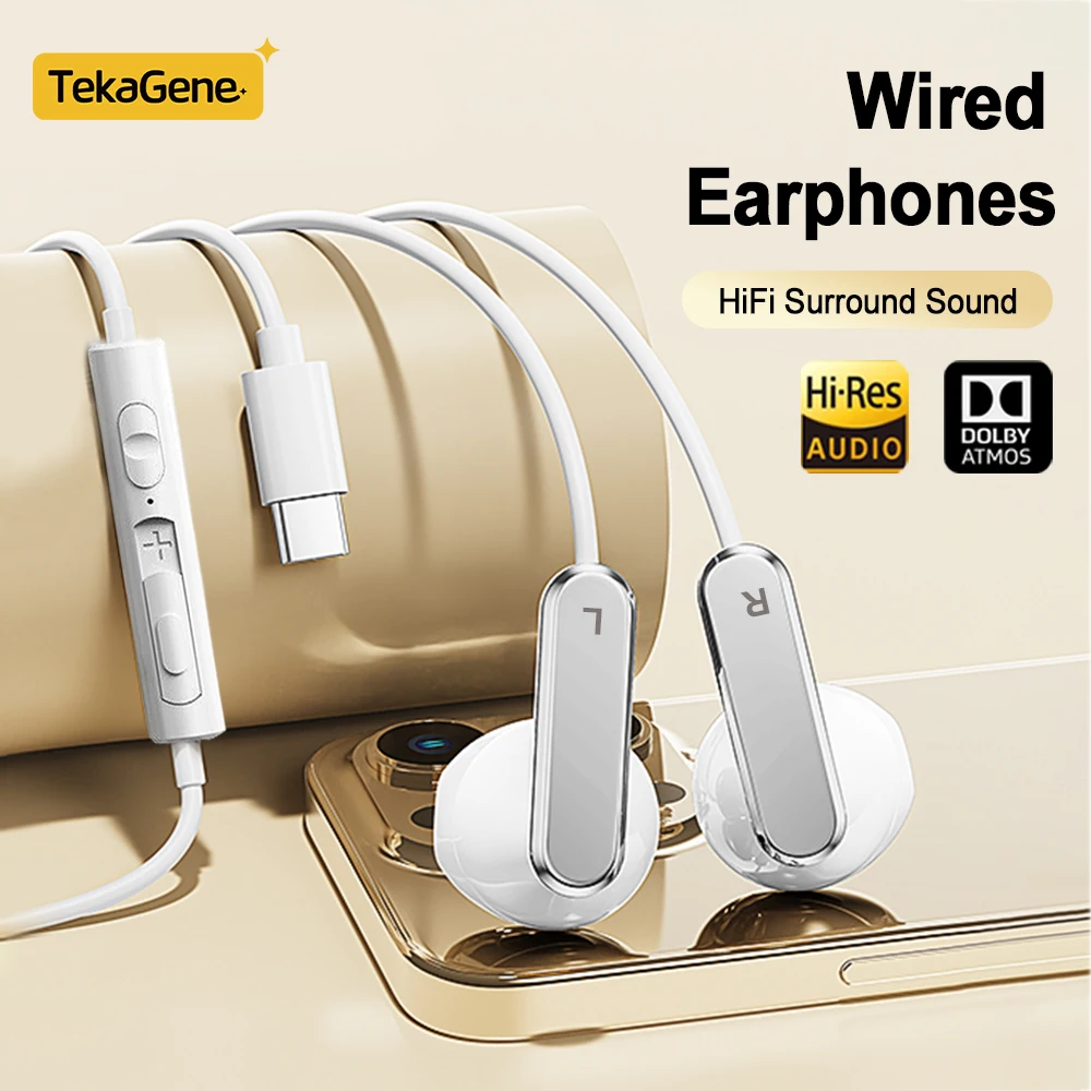 Pc Gaming Samsung - USB Type C Headphones HiFi Bass
