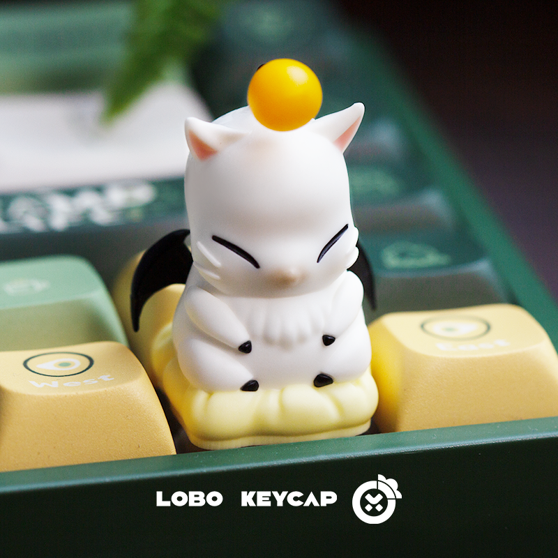 Custom Keycaps - Final Fantasy Moogle Personalized Mechanical Keyboard