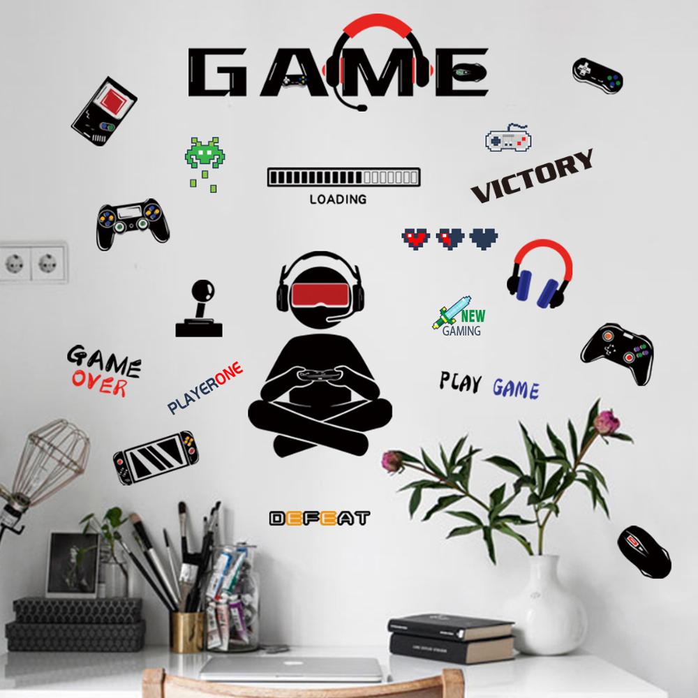 Pc Gaming Wallpaper - Gamer Vinyl Wall Sticker Game Room