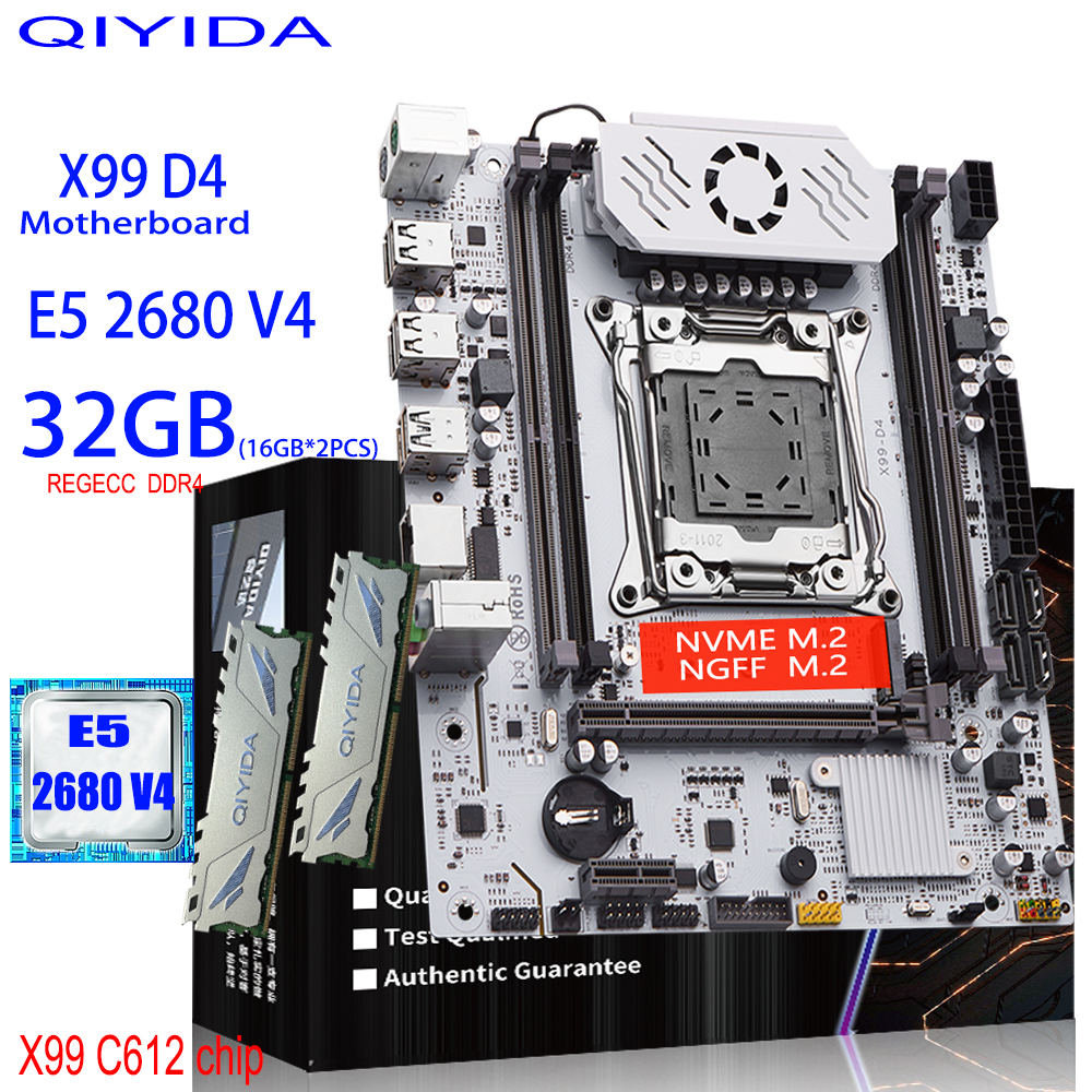 Pc Gaming Omen - QIYIDA X99 Motherboard Set Kit Xeon