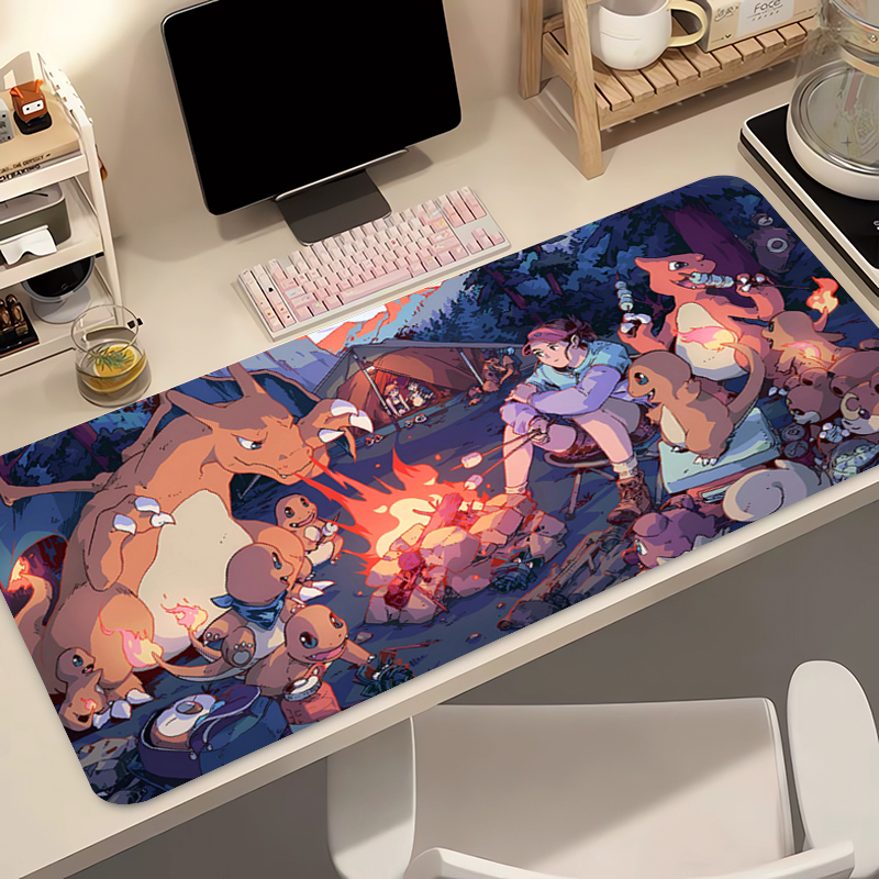 Pc Gaming Keyboard - Anime Mouse Pad 90x40cm Pokemon Charizard