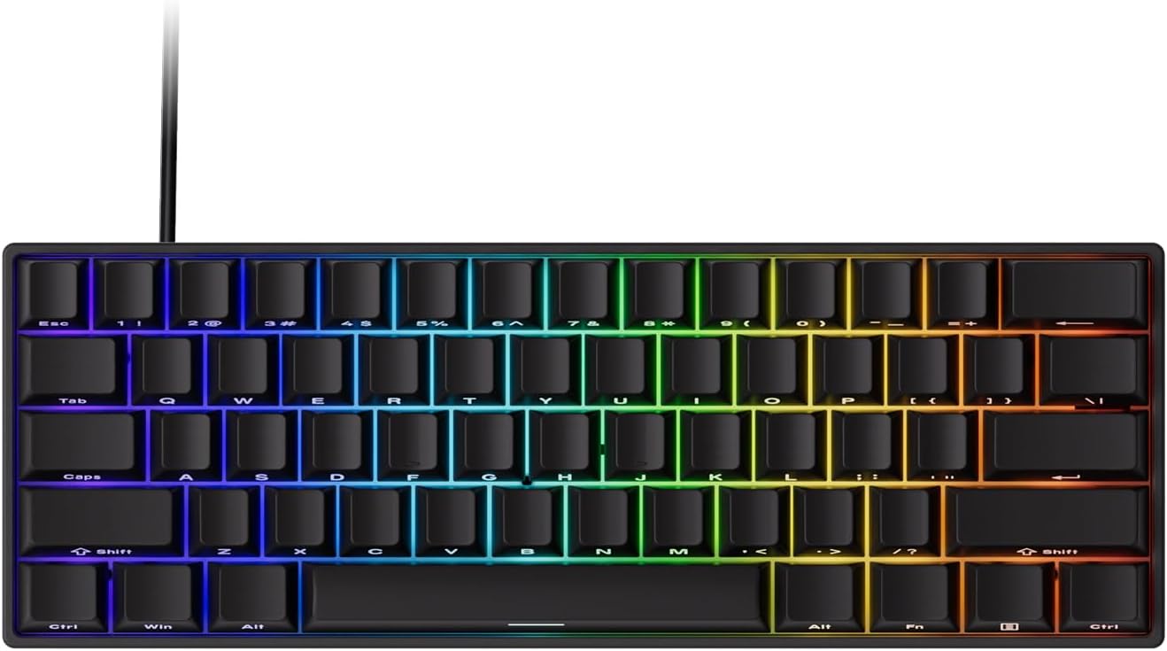 Pc Gaming Keyboard - 60% Rapid Trigger Gaming Keyboard, 16K