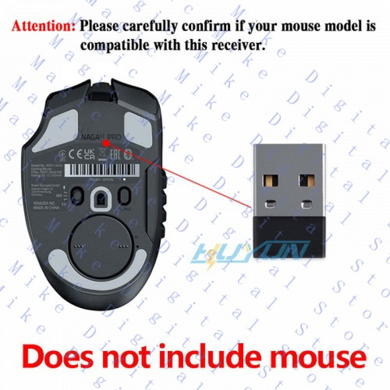 Wireless Gaming Mouse - H New USB Receiver for Razer