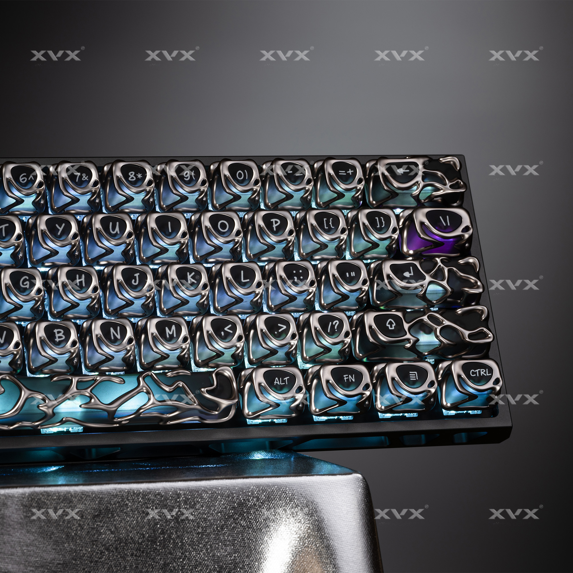 Custom Keycaps - XVX Personality Venom Keycap Metal Texture