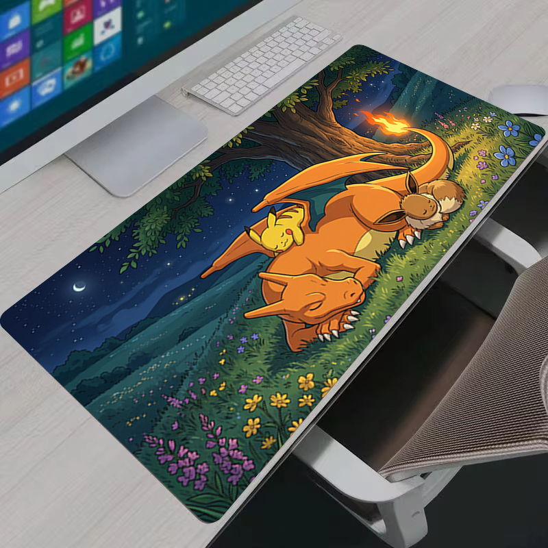 Pc Gaming Keyboard - Mouse Pad Anime PC Gamer Cabinet