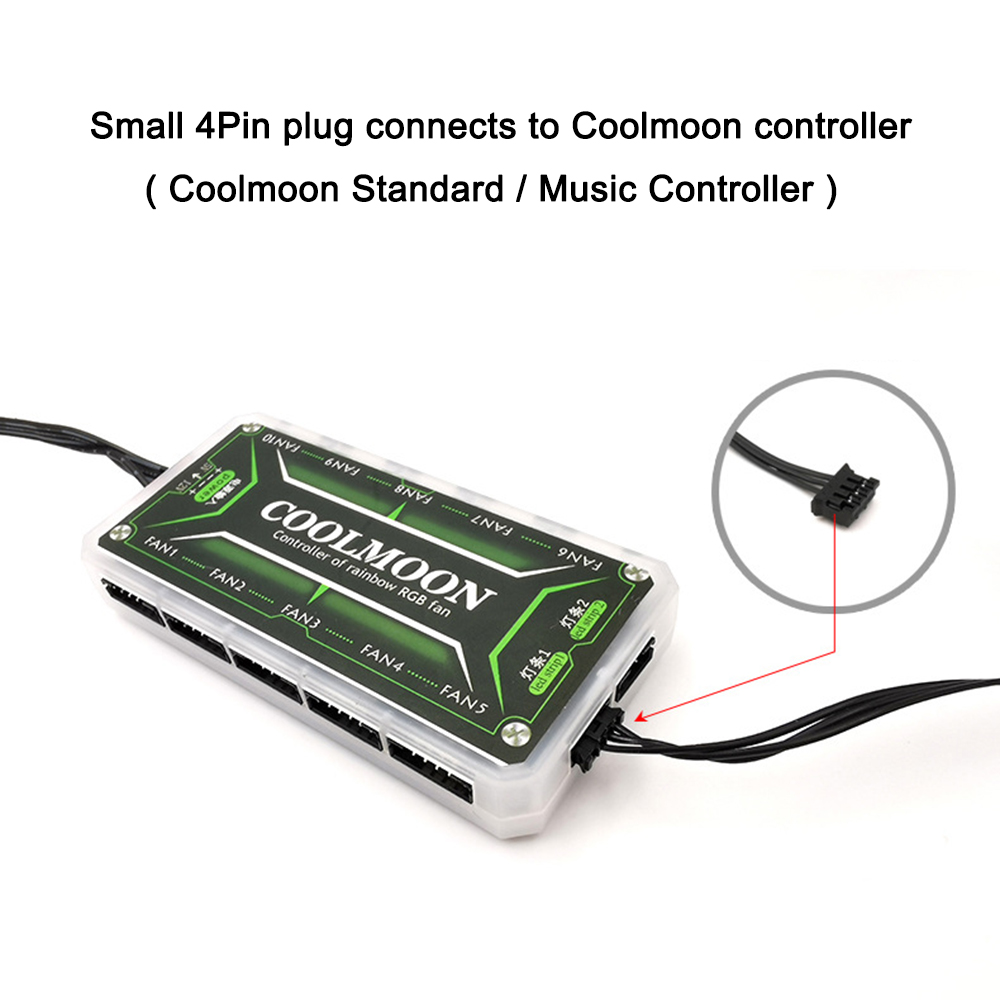 Coolmoon 5V Small 4PIN RGB LED - Pc Gaming Msi avis et prix