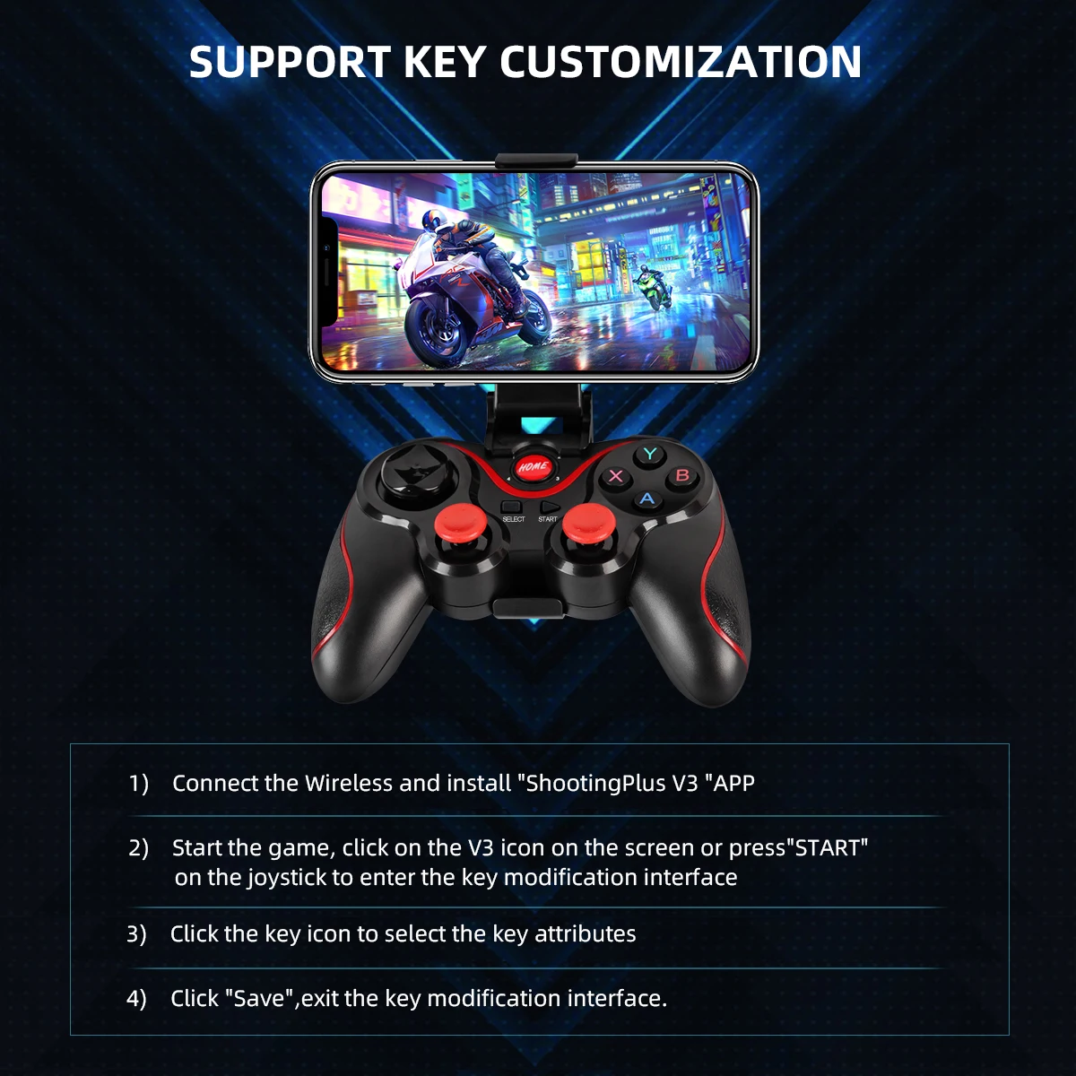 GAMINJA Wireless Bluetooth Gam - Pc Gaming Emulator avis et prix