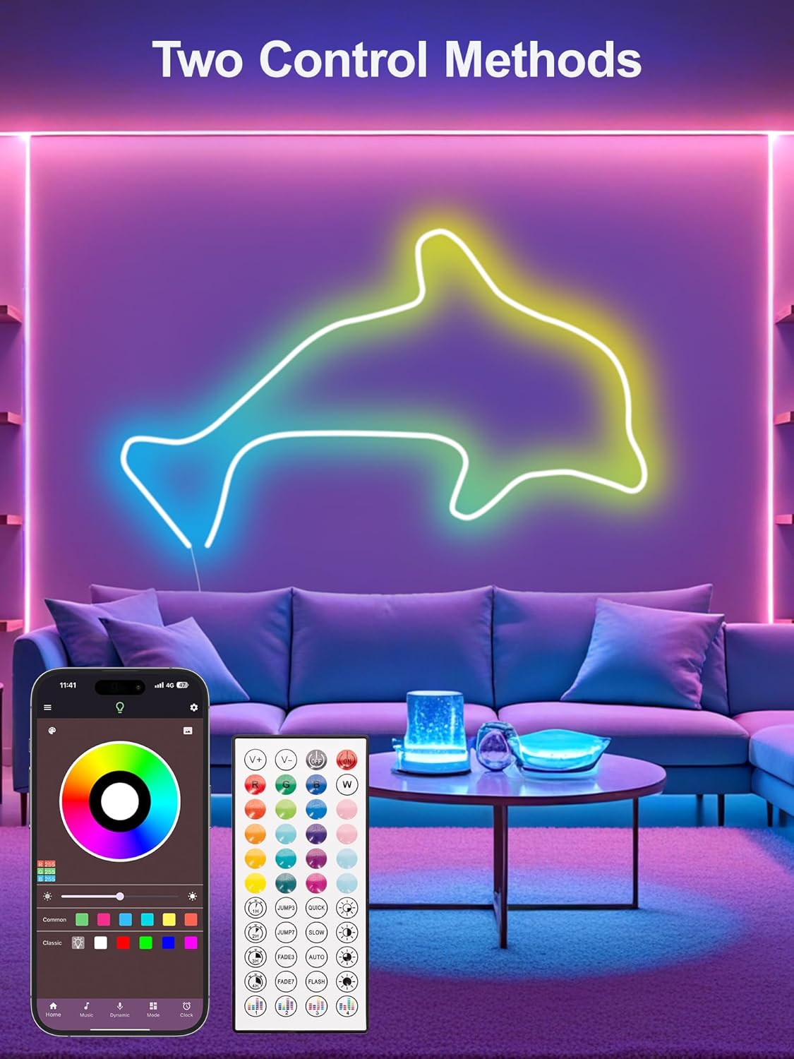 150Ft RGB LED Strip Lights wit - Gaming Controller avis et prix