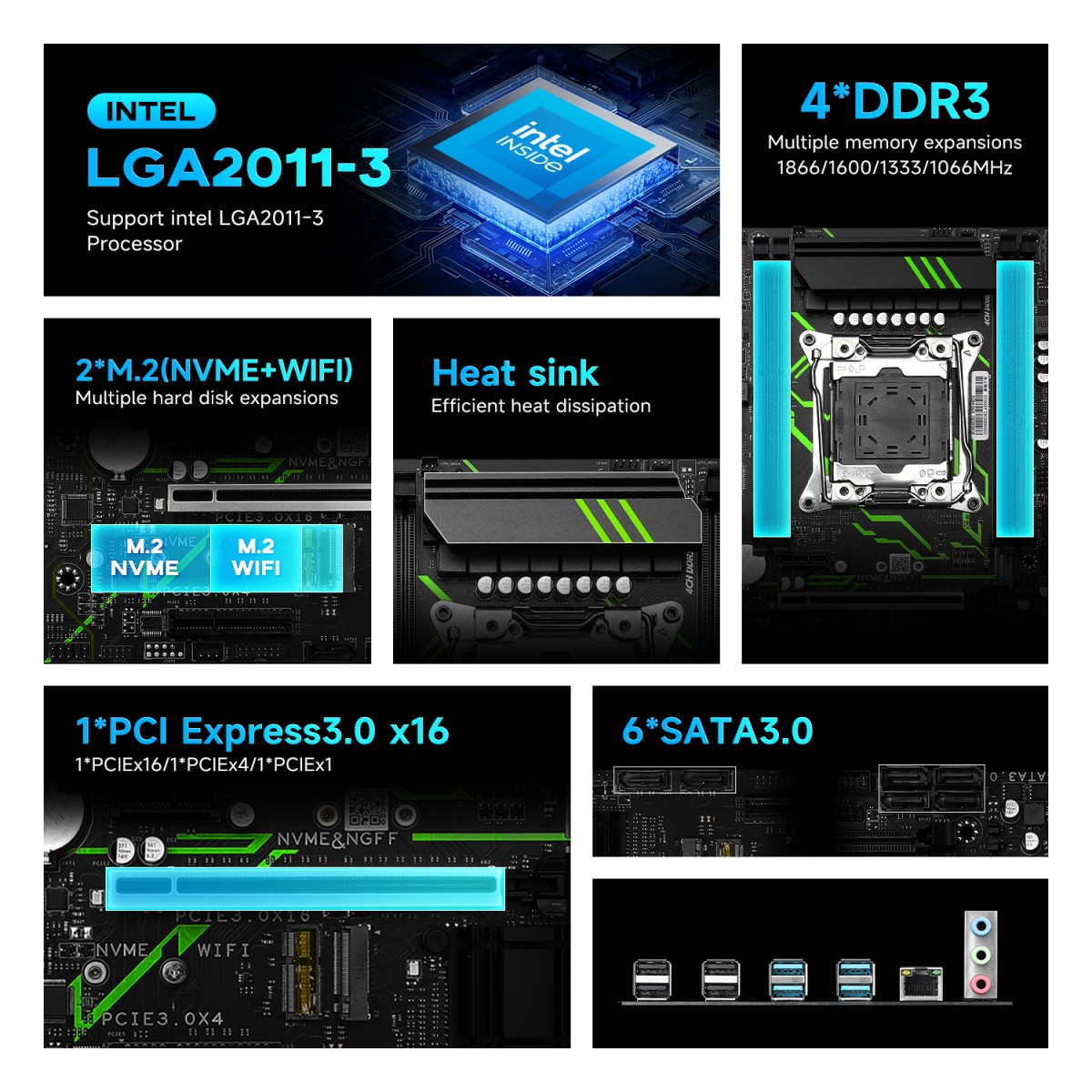 HUANANZHI X99-MD3 Motherboard  - Pc Gaming Omen avis et prix