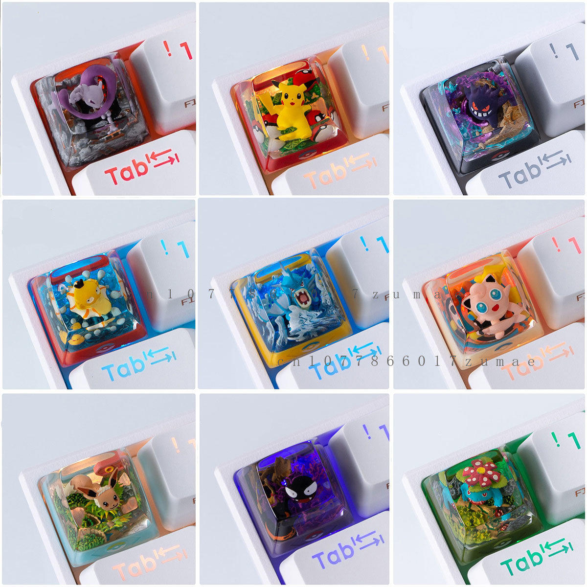 Pokemon Anime Keycaps Gengar P - Custom Keycaps avis et prix