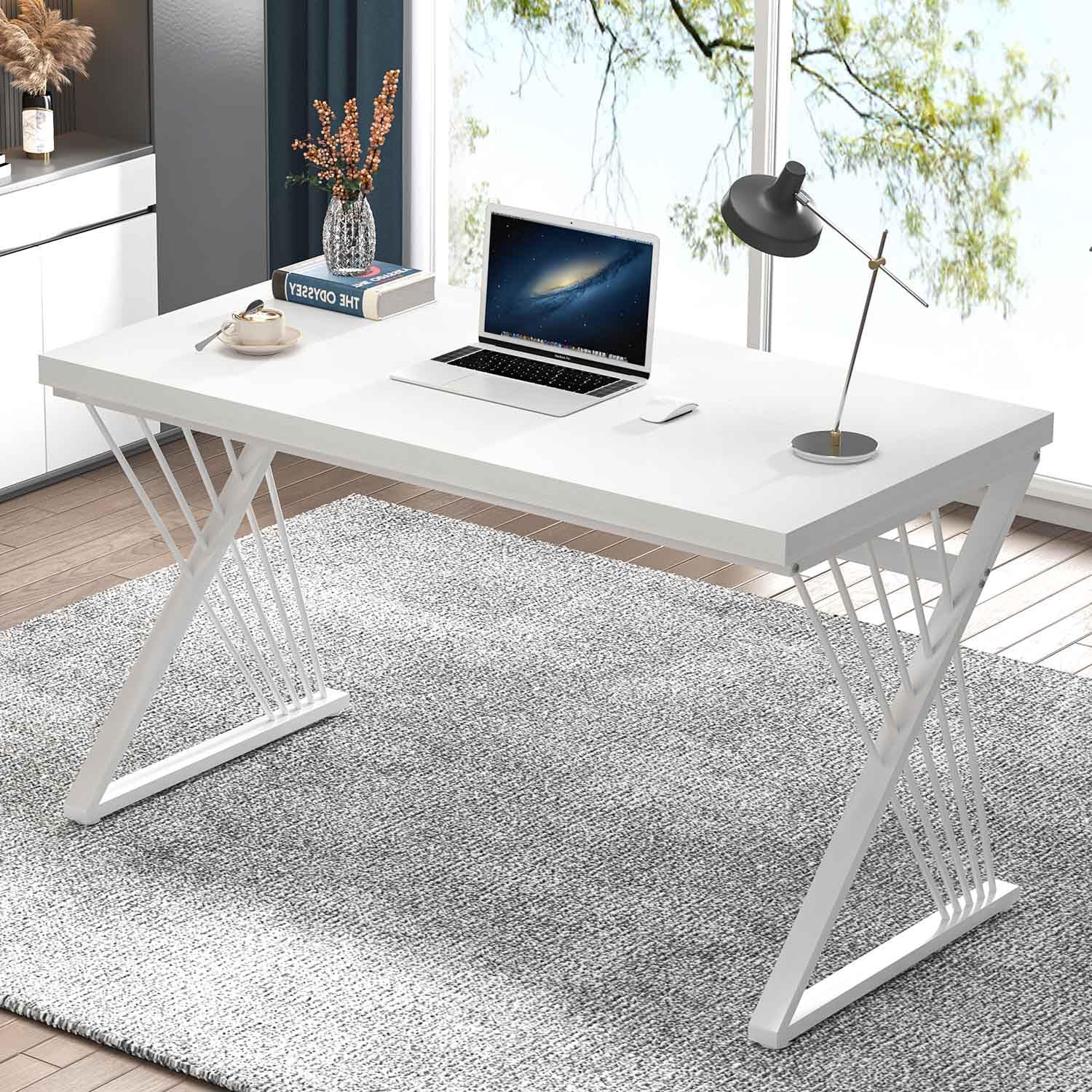Modern White Z-Shaped Metal Fr - Pc Gaming White avis et prix