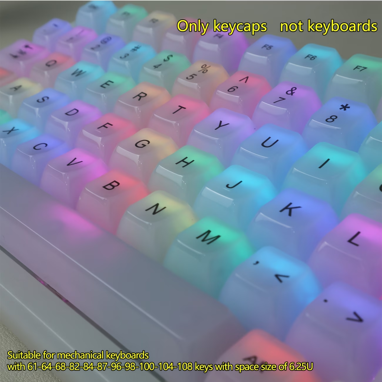115-Key OEM Profile PC Keycaps - Pc Gaming White avis et prix