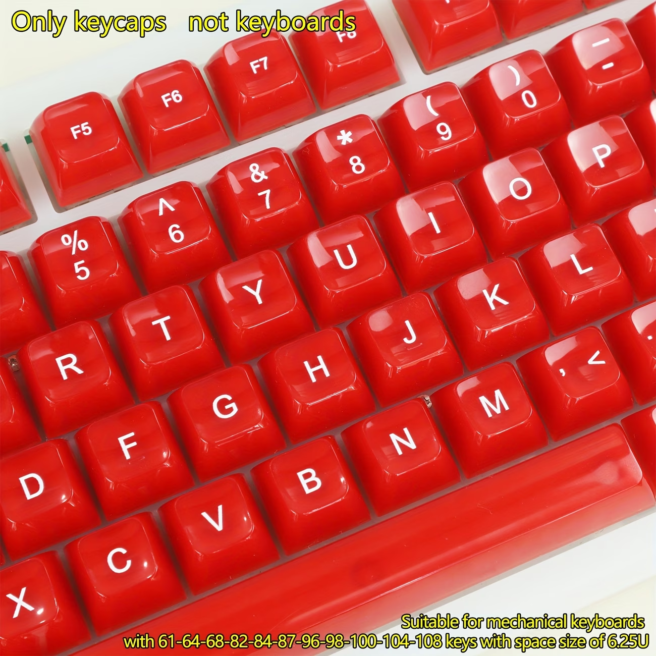 115-Key OEM Profile PC Keycaps - Pc Gaming White avis et prix