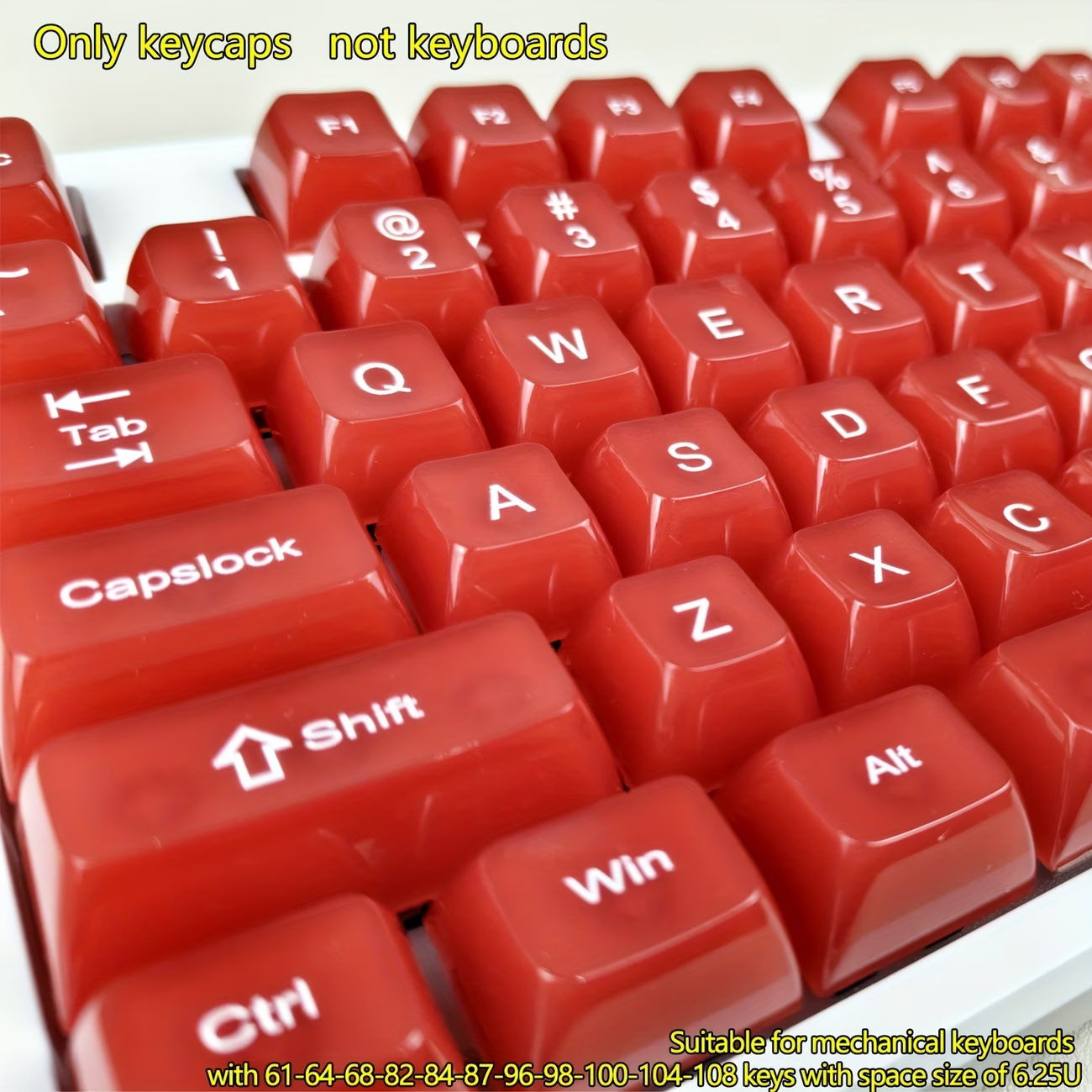 115-Key OEM Profile PC Keycaps - Pc Gaming White avis et prix