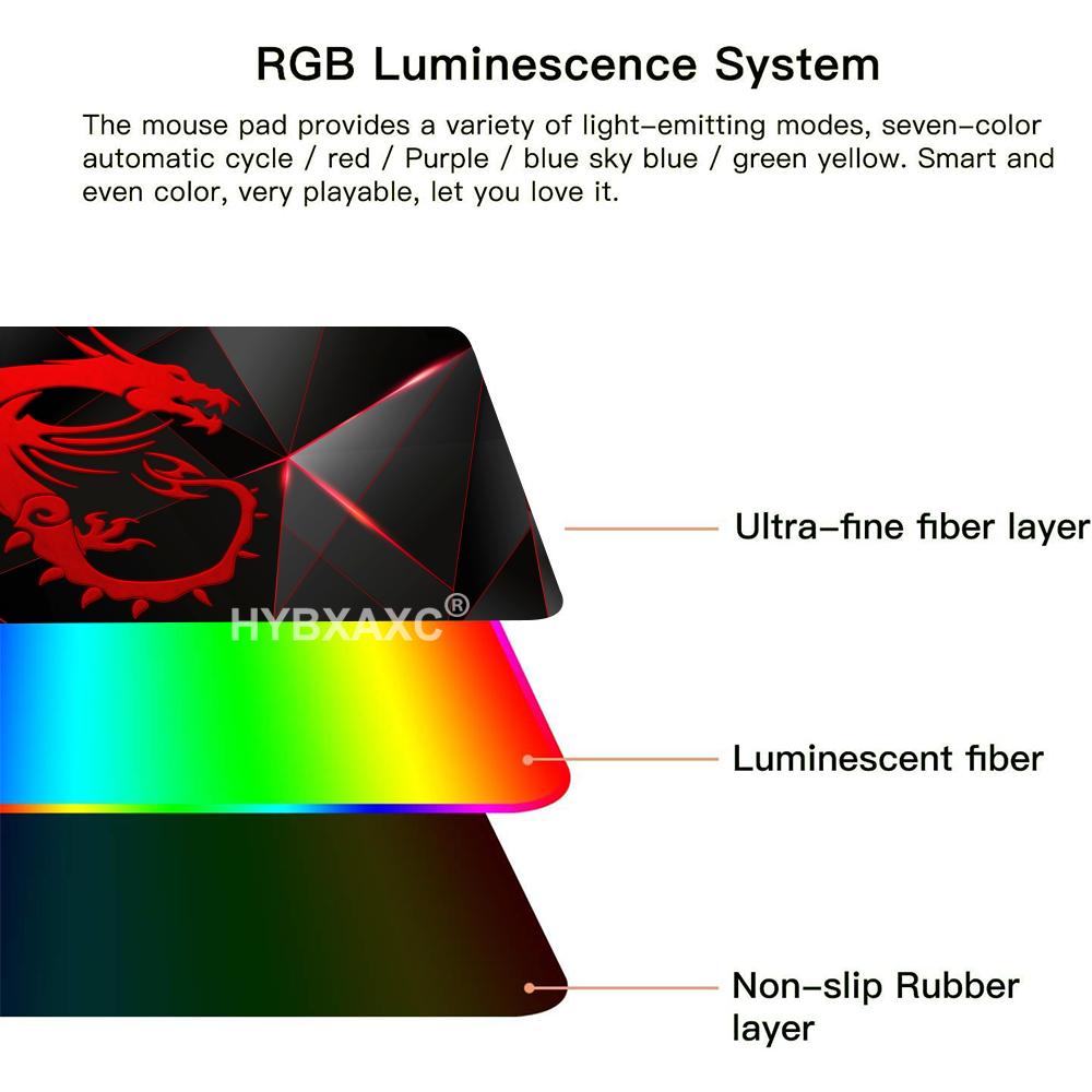 Gaming Mouse Pad Rgb Msi LOGO  - Pc Gaming Msi avis et prix