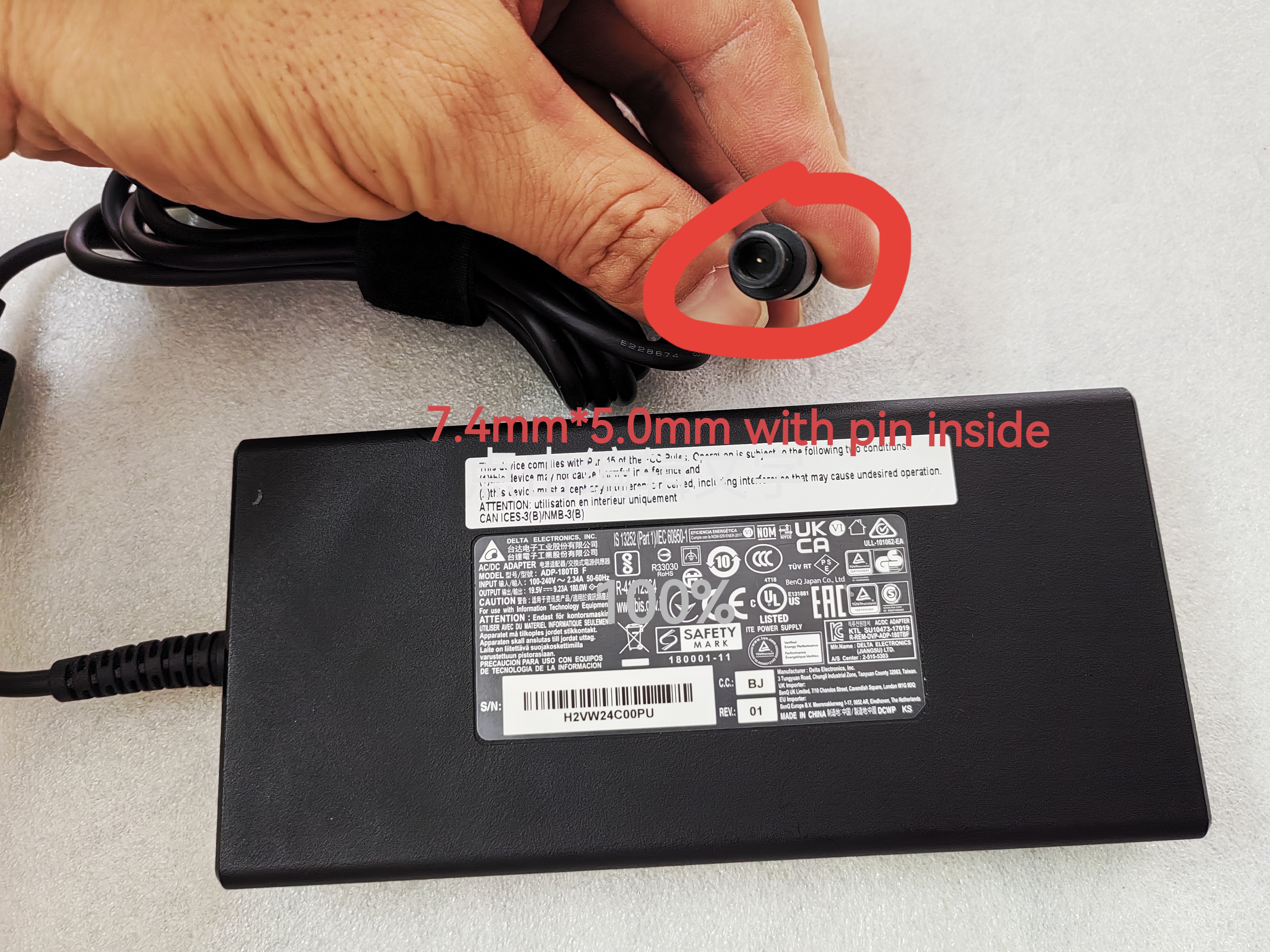OEM Slim Delta 19.5V 9.23A ADP - Pc Gaming Msi avis et prix
