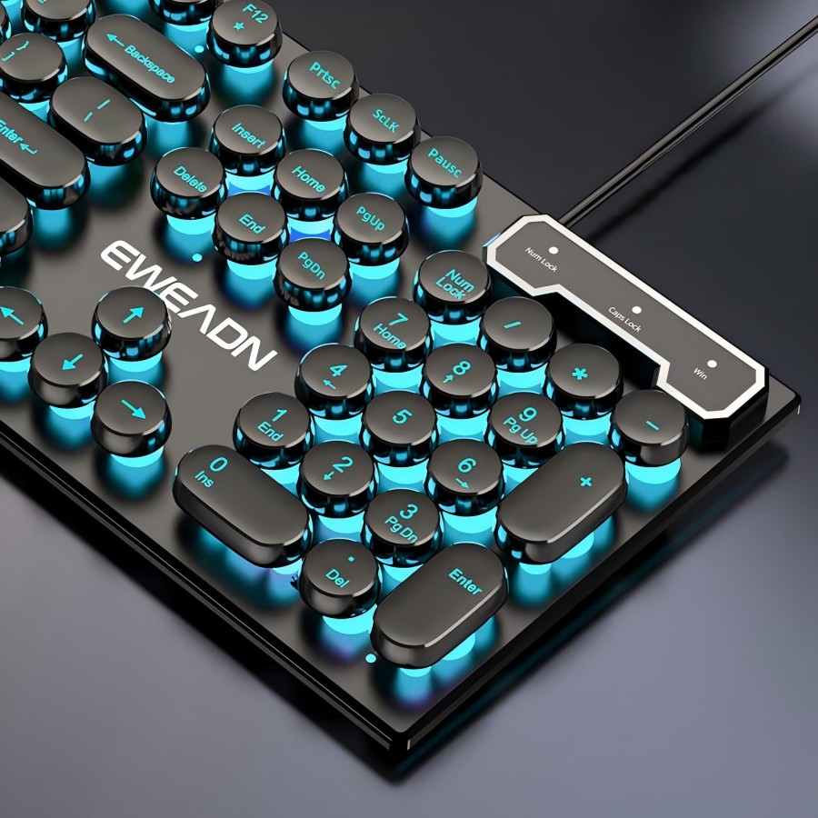EWEADN Typewriter Gaming Keybo - Pc Gaming Keyboard avis et prix