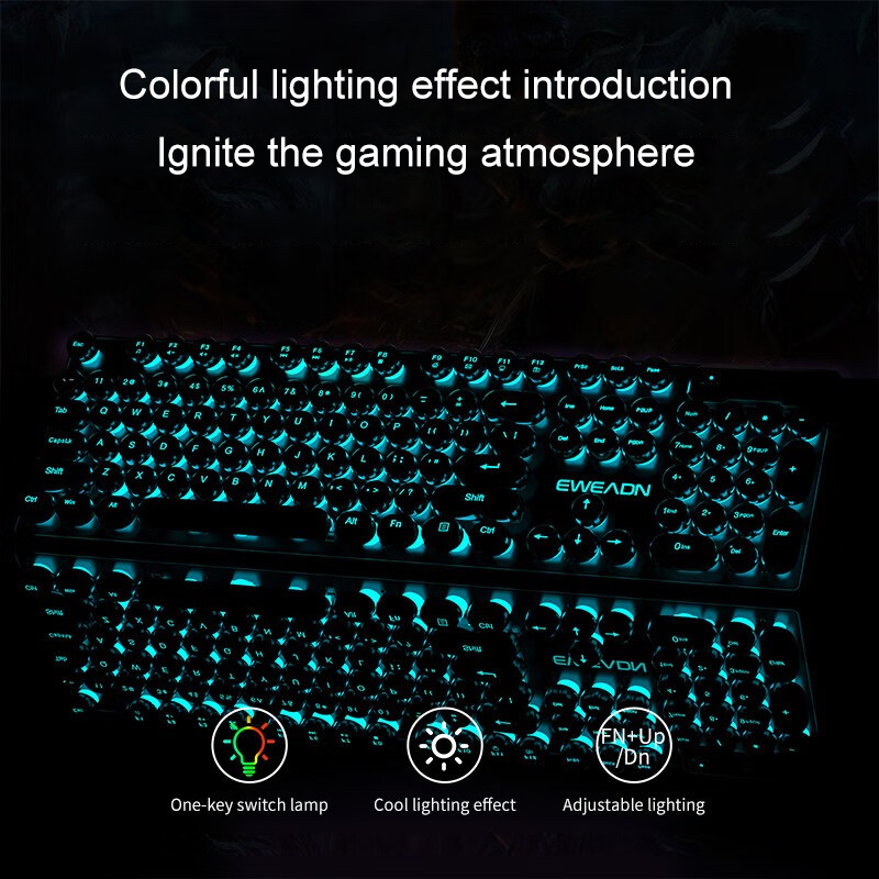 EWEADN Typewriter Gaming Keybo - Pc Gaming Keyboard avis et prix