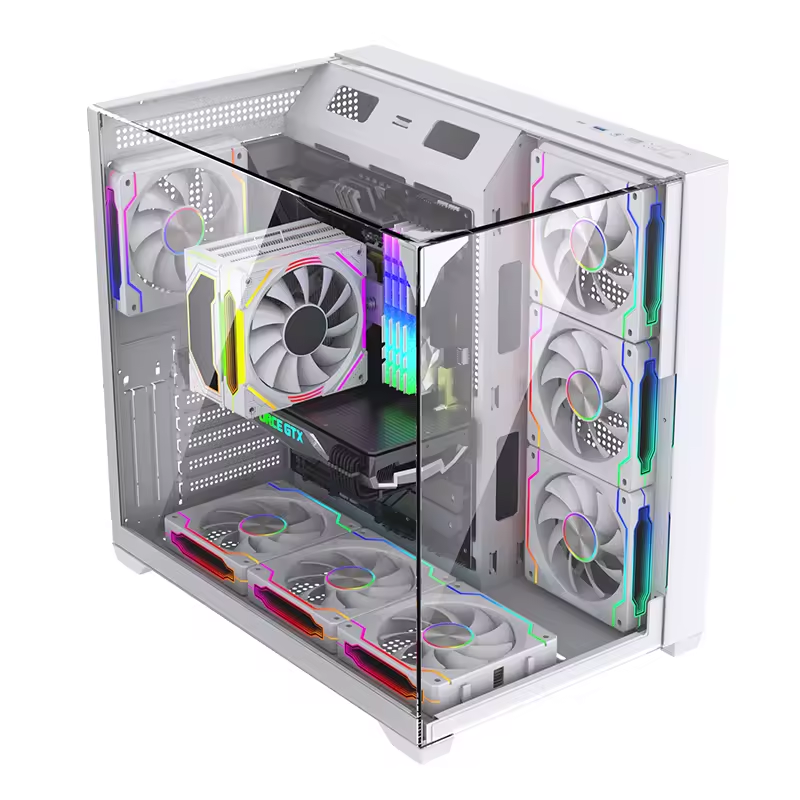 White PC Case Chassis Full Tow - Pc Gaming White avis et prix