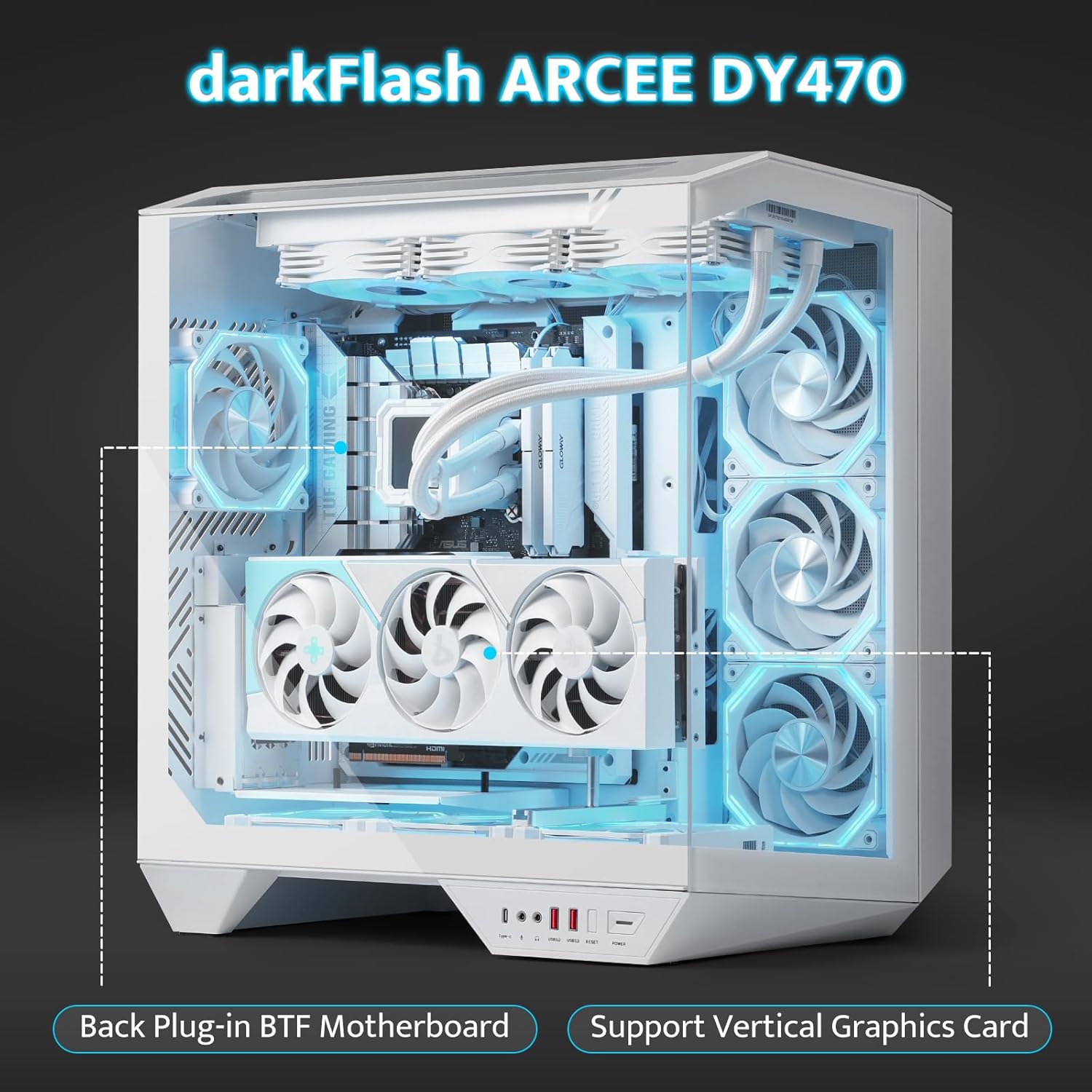 Full-Tower ATX Gaming PC Case  - Pc Gaming Gaming avis et prix