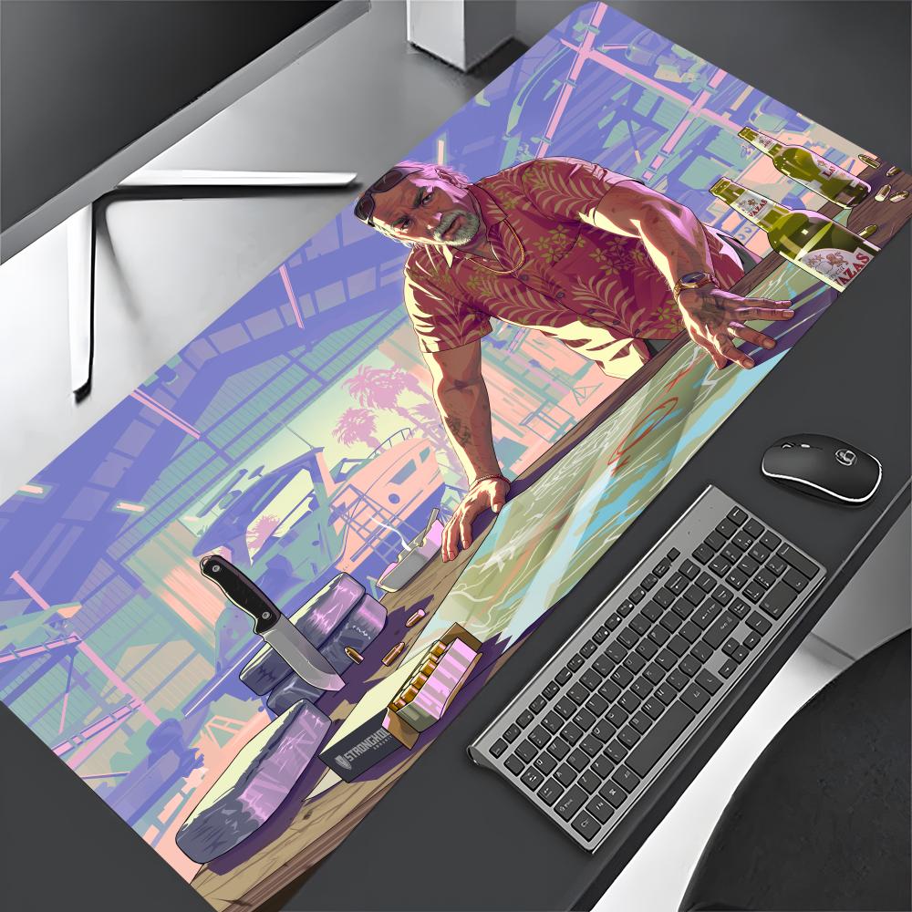 Game Cartoon G-GTA 6 Mouse Pad - Pc Gaming Gta avis et prix