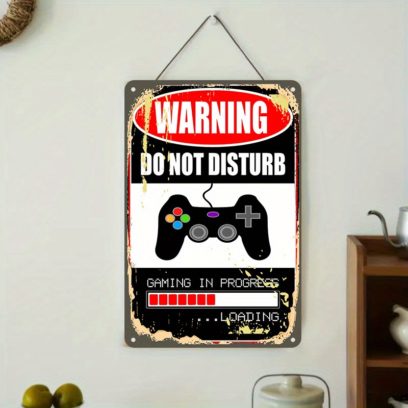 Do Not Disturb Gaming Tin Sign - Gaming Controller avis et prix