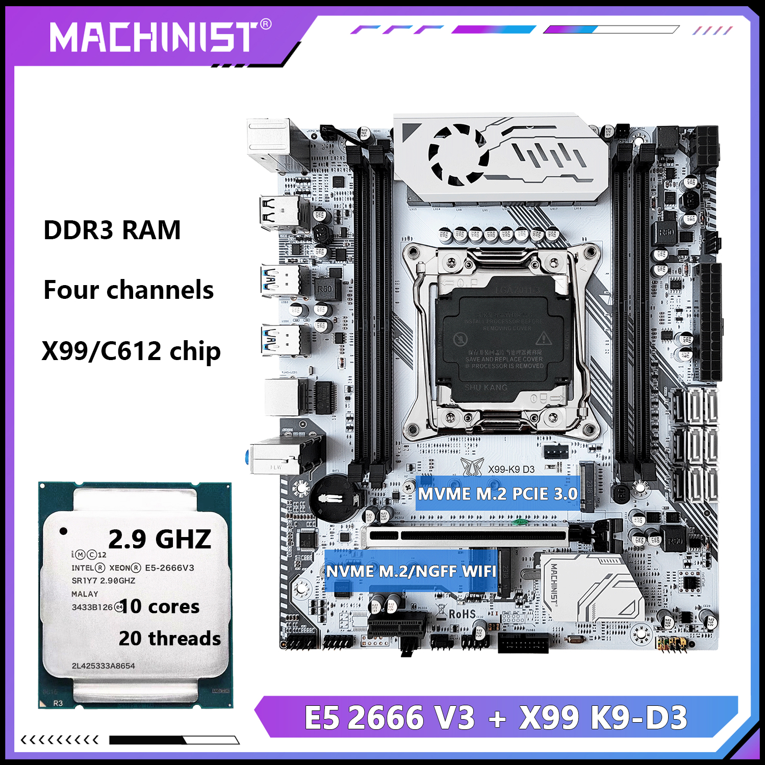 MACHINIST X99 K9-D3 Motherboar - Pc Gaming Omen avis et prix