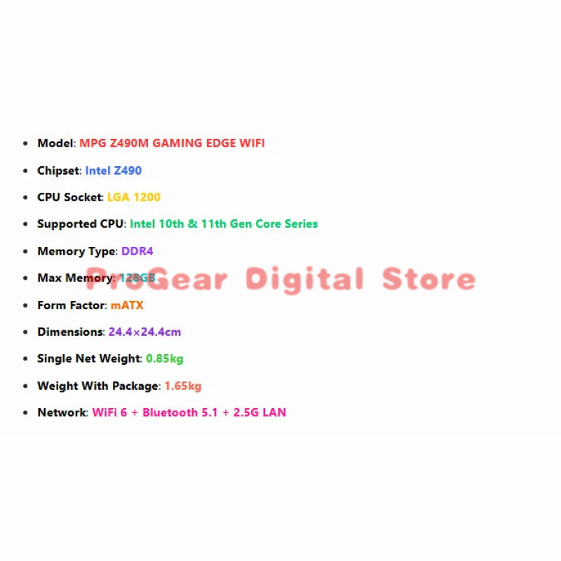 for MSI MPG Z490M GAMING EDGE  - Pc Gaming Msi avis et prix