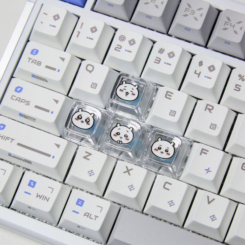 Chiikawa 4 Pcs Handmade Transp - Custom Keycaps avis et prix