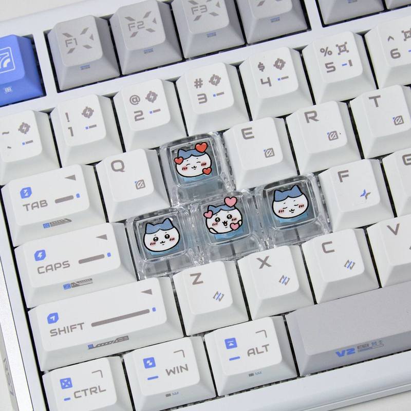 Chiikawa 4 Pcs Handmade Transp - Custom Keycaps avis et prix