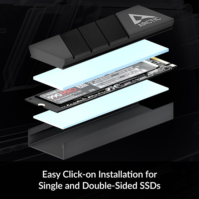 ARCTIC M2 Pro Black heatsink C - M.2 Ssd Heatsink avis et prix