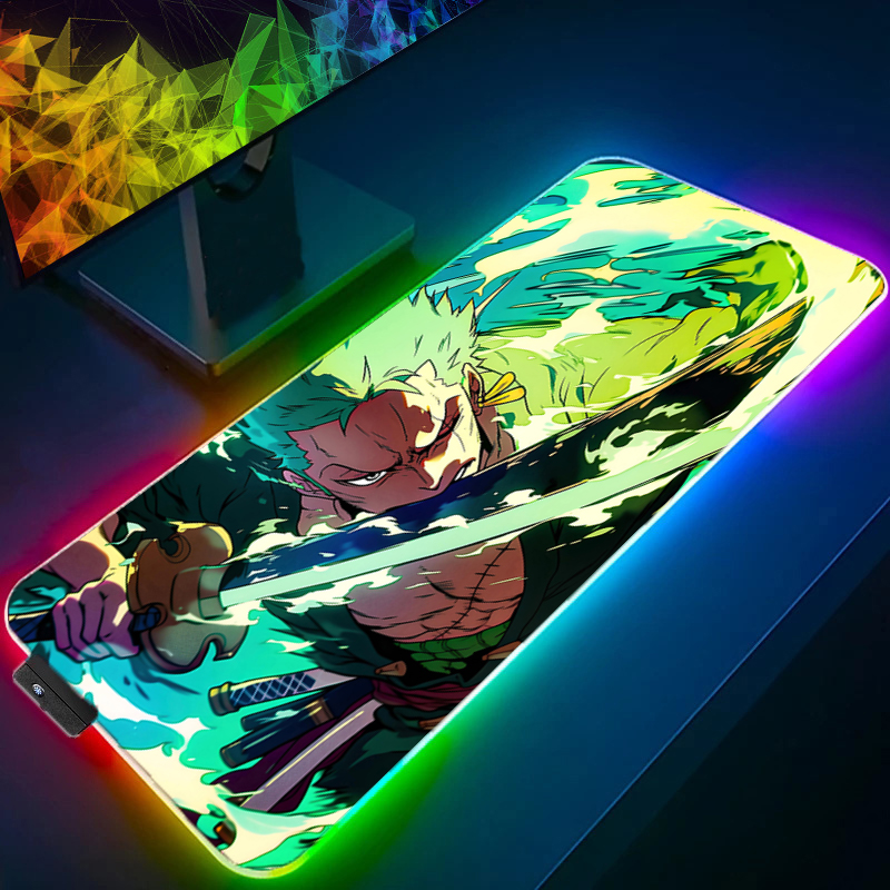 ONE PIECE Zoro Mouse Pad RGB G - Pc Gaming Keyboard avis et prix