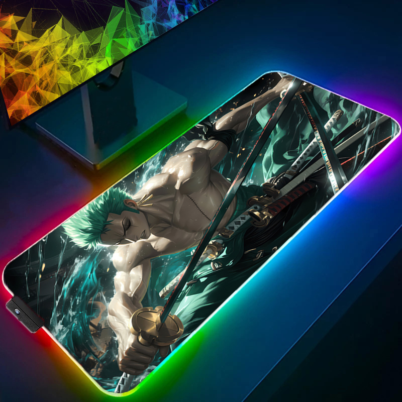 ONE PIECE Zoro Mouse Pad RGB G - Pc Gaming Keyboard avis et prix