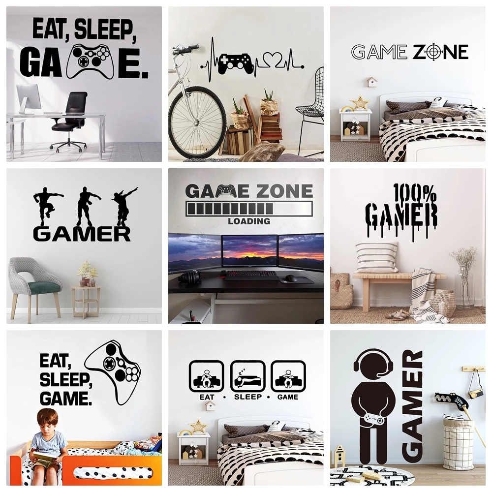 Carved Gamer Wall Sticker Viny - Pc Gaming Wallpaper avis et prix