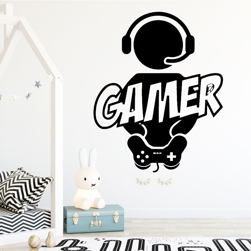 Carved Gamer Wall Sticker Viny - Pc Gaming Wallpaper avis et prix