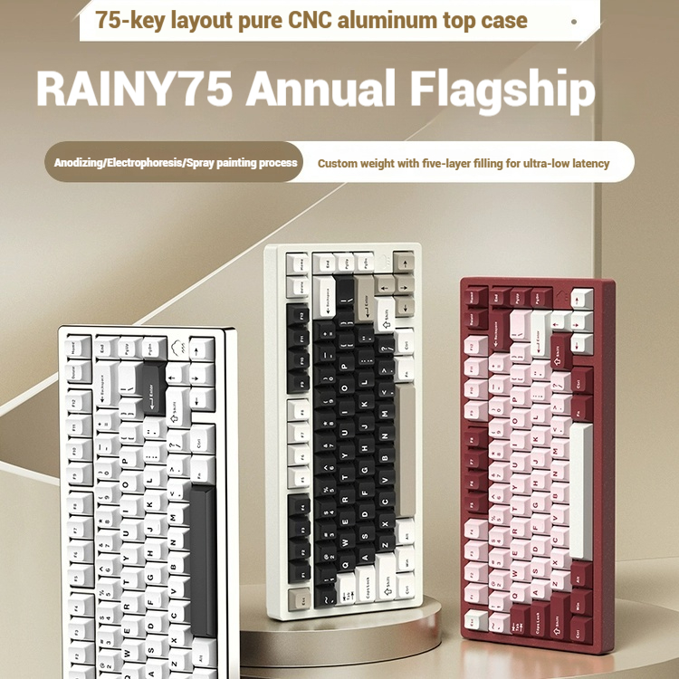 Wireless Bluetooth RAINY75 Cus - Pc Gaming Keyboard avis et prix