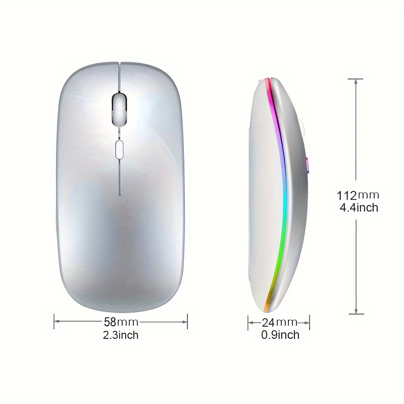Wireless Mouse RGB Rechargeabl - Wireless Gaming Mouse avis et prix