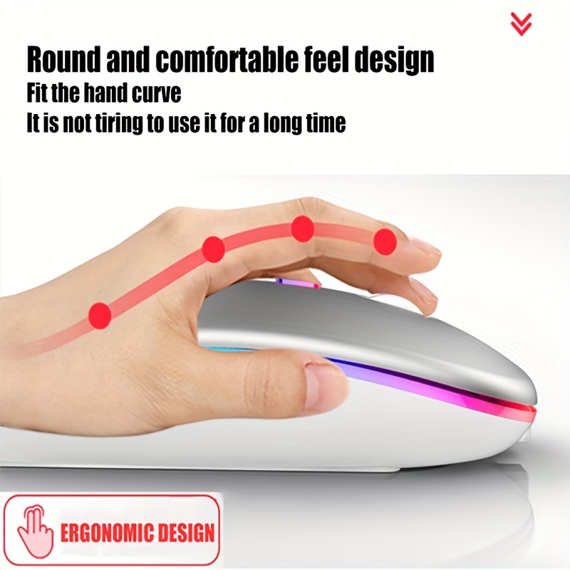 Wireless Mouse RGB Rechargeabl - Wireless Gaming Mouse avis et prix