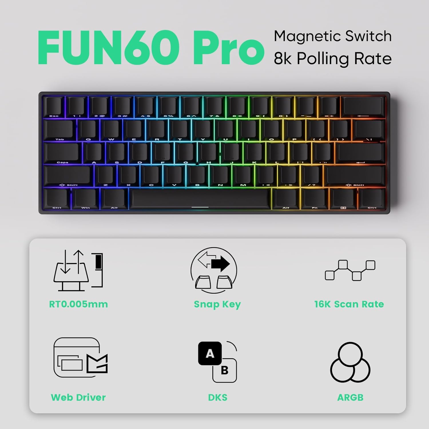 60% Rapid Trigger Gaming Keybo - Pc Gaming Keyboard avis et prix