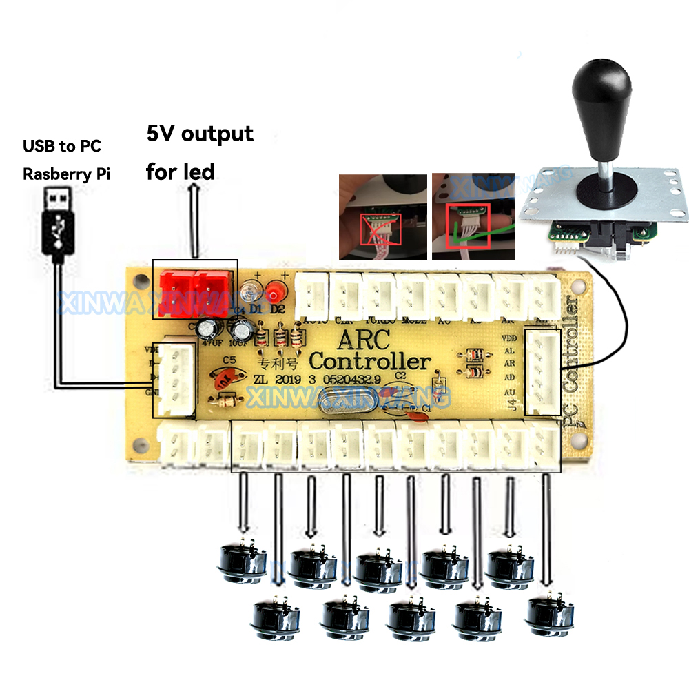 Arcade Joystick Copy SANWA Gam - Pc Gaming Emulator avis et prix