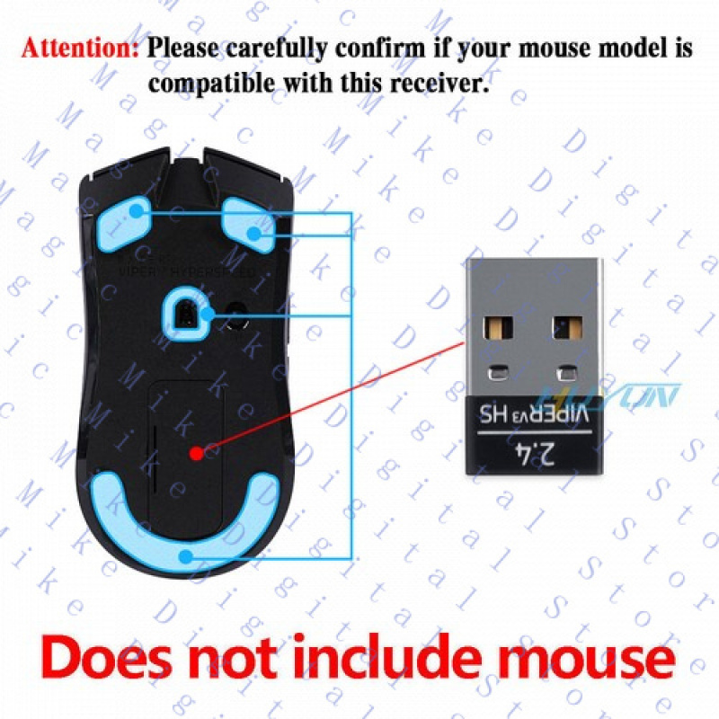 H  USB Dongle Receiver Adapter - Wireless Gaming Mouse avis et prix