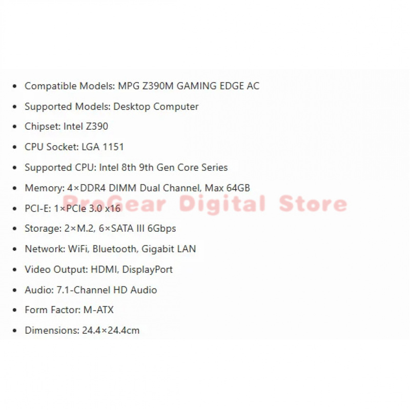 for MSI MPG Z390M GAMING EDGE  - Pc Gaming Msi avis et prix