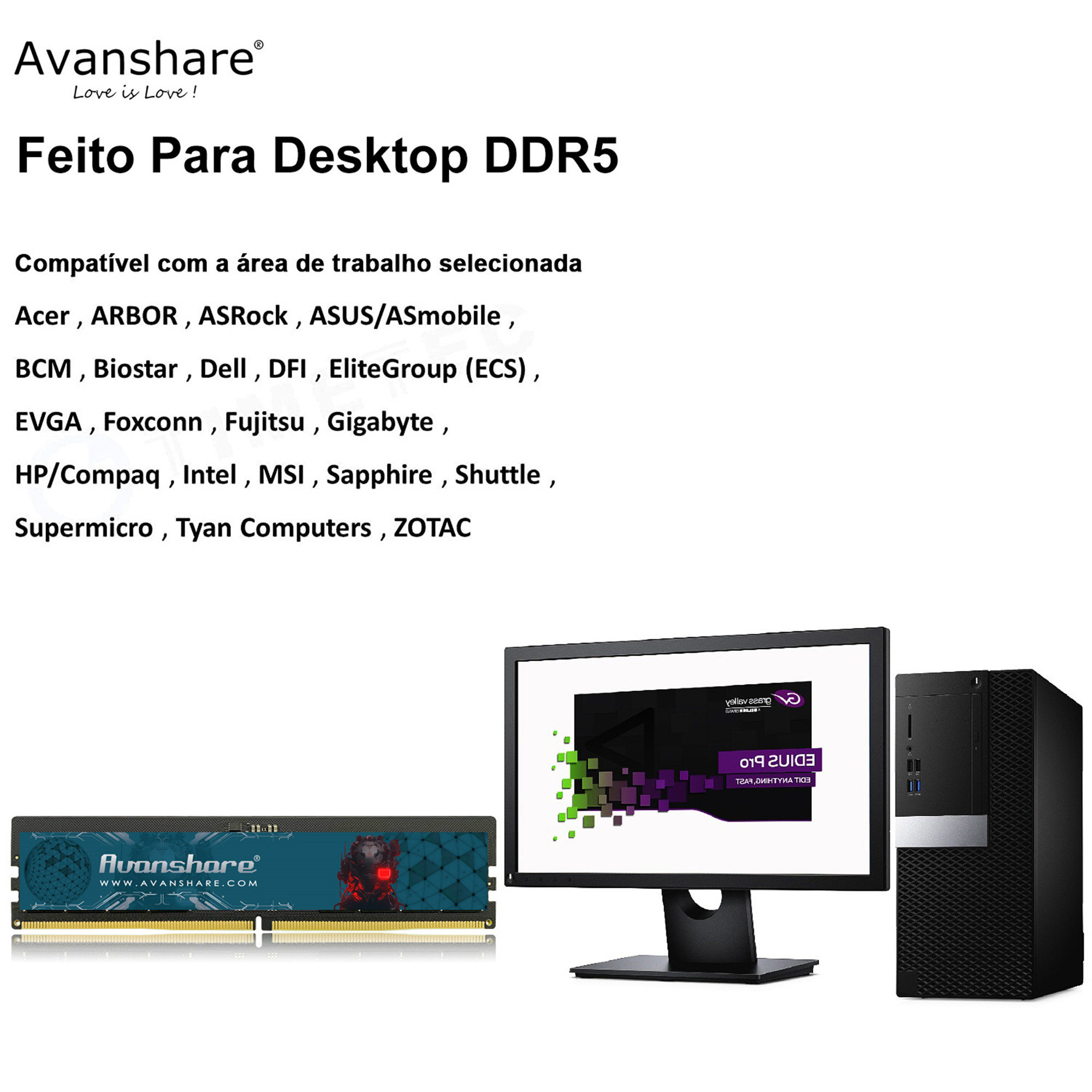 Avanshare Ram Memoria DDR5 DDR - Pc Gaming Samsung avis et prix
