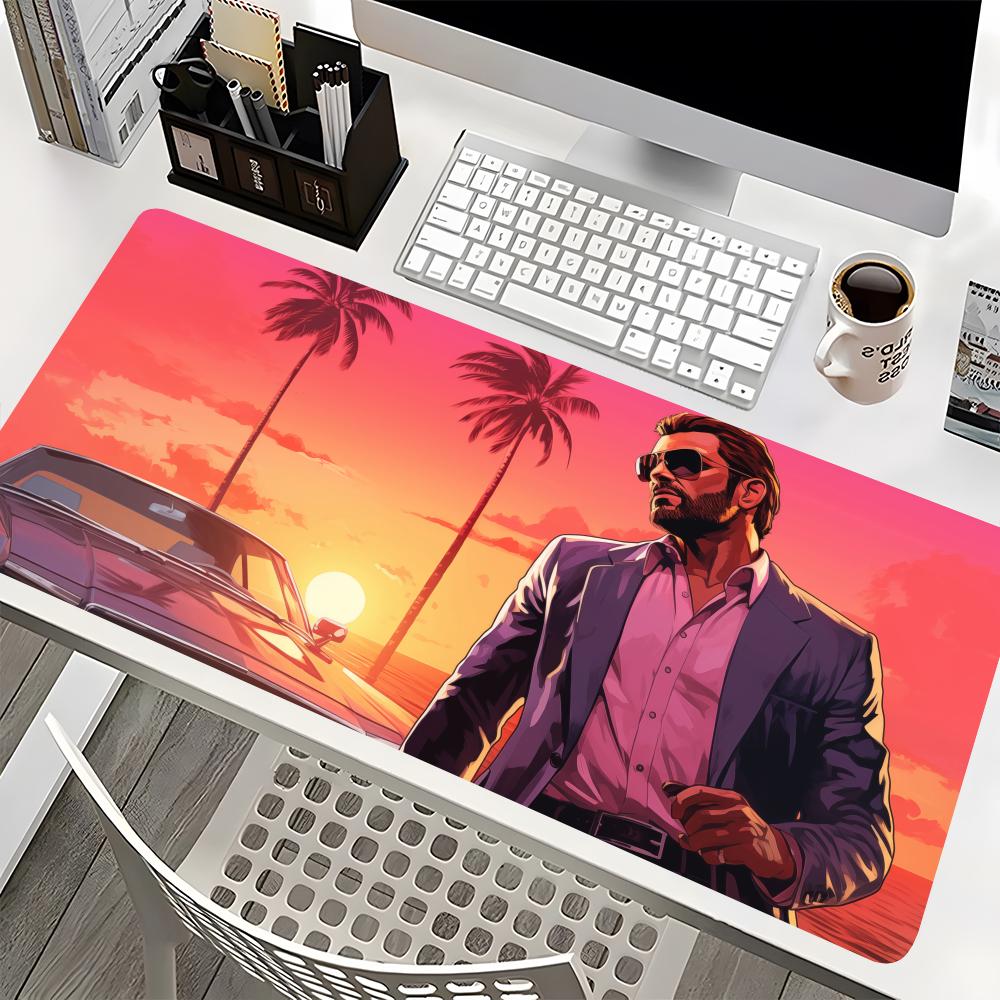 Game Cartoon G-GTA 6 Mouse Pad - Pc Gaming Gta avis et prix