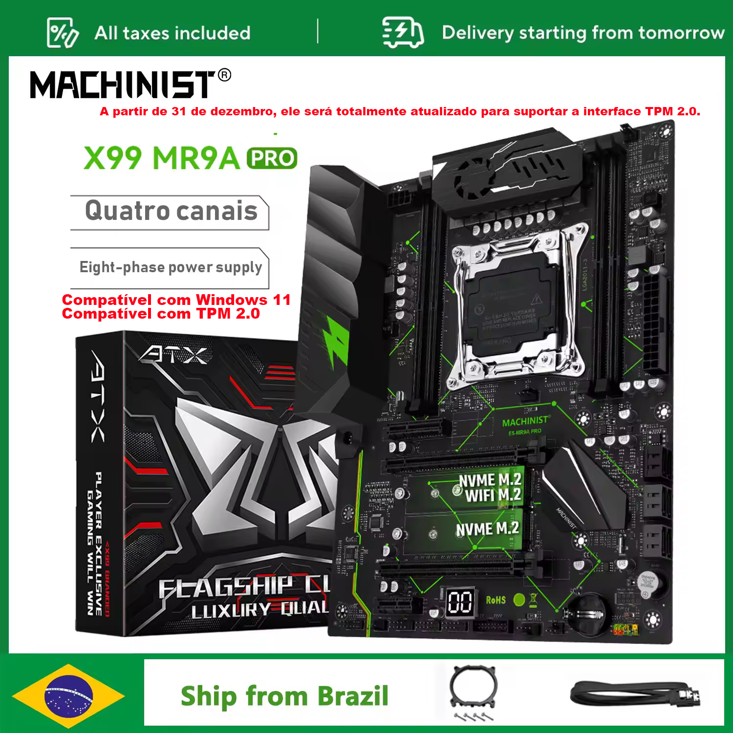 MACHINIST MR9A PRO X99 Motherb - Pc Gaming Omen avis et prix