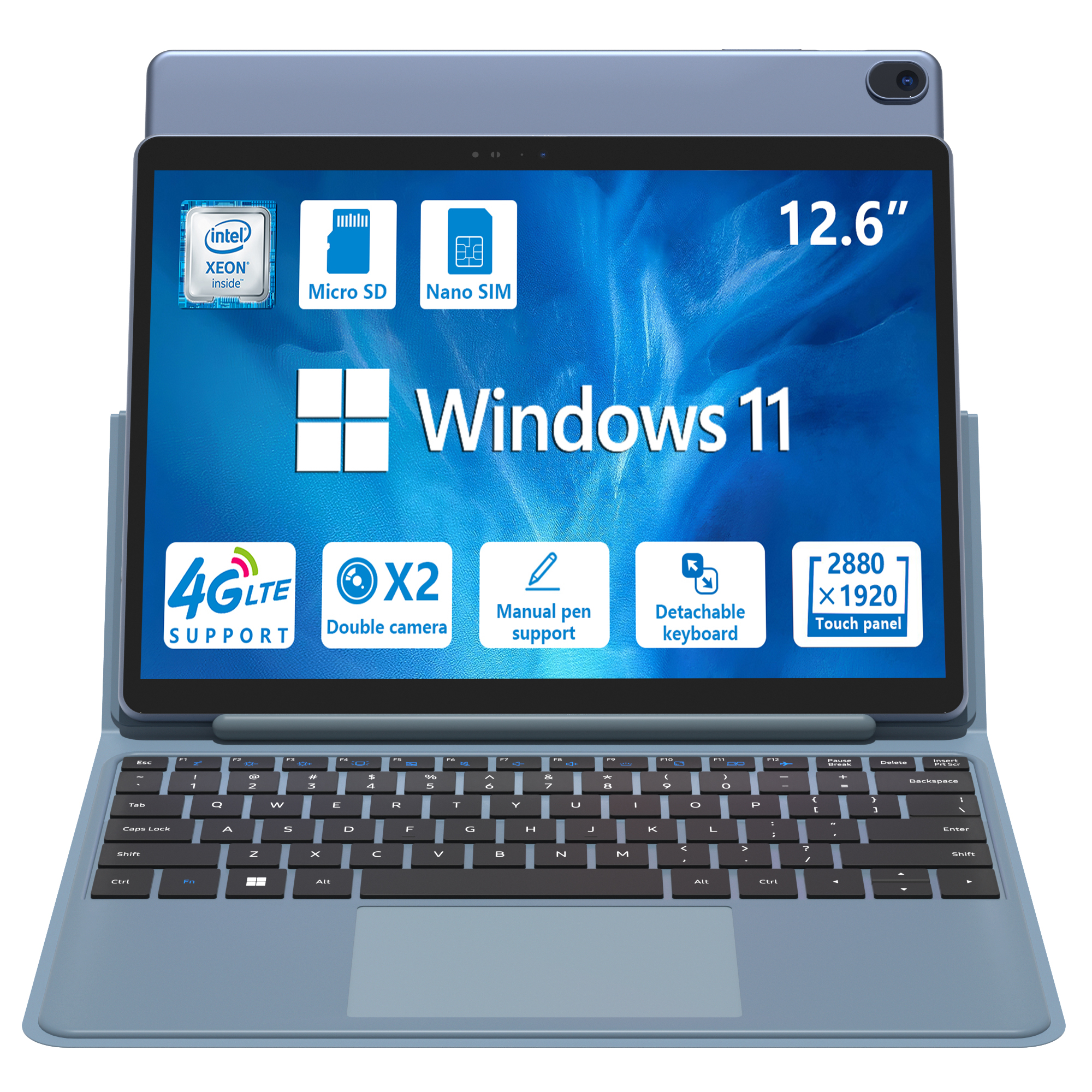 12.6 Inch IPS Touch Screen WiF - Pc Gaming Keyboard avis et prix