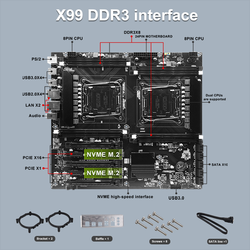 X99 Dual-socket Cpu Motherboar - Pc Gaming Omen avis et prix